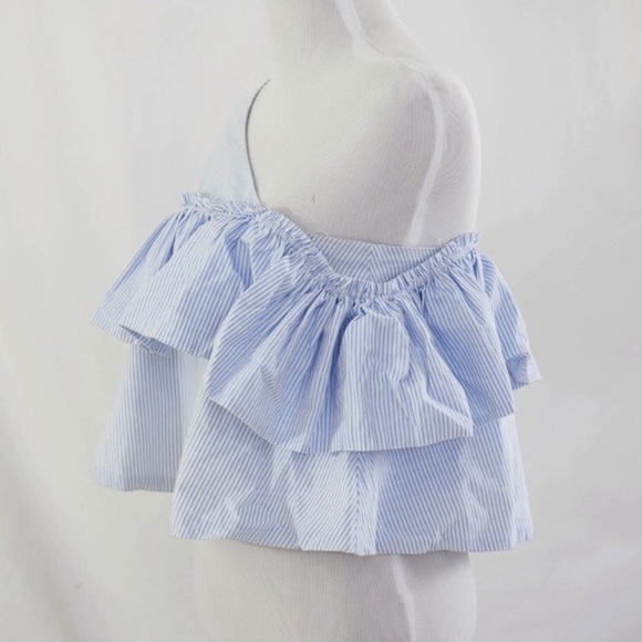 Zara Ruffle One Shoulder Top - Picture 2 of 5